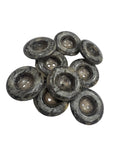 48L (30mm) Dark Grey Stone Effect Buttons – 2 Hole, Gloss Finish