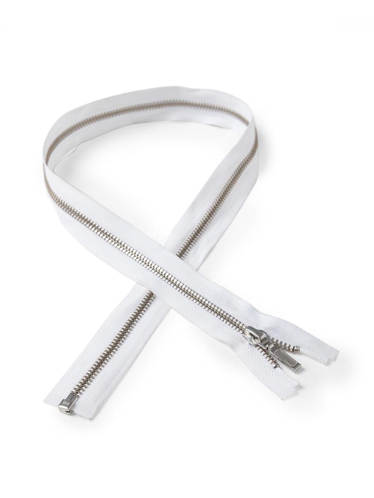 #5 Silver Open End Metal Zipper