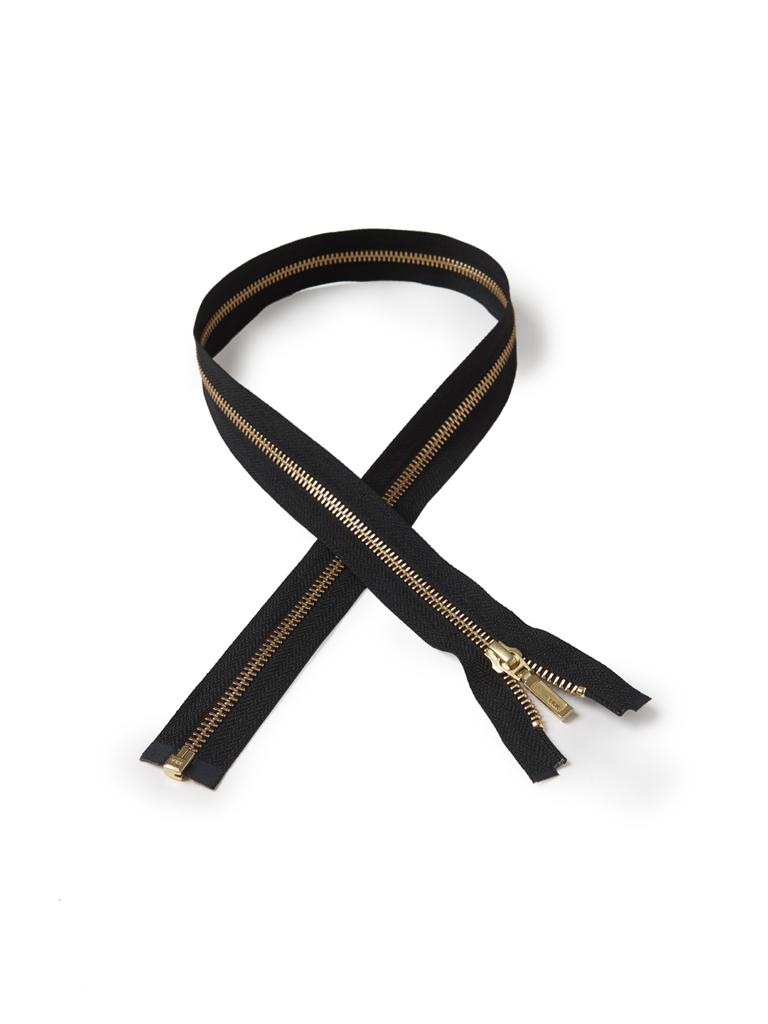 #5 Golden Brass Open End Metal Zipper