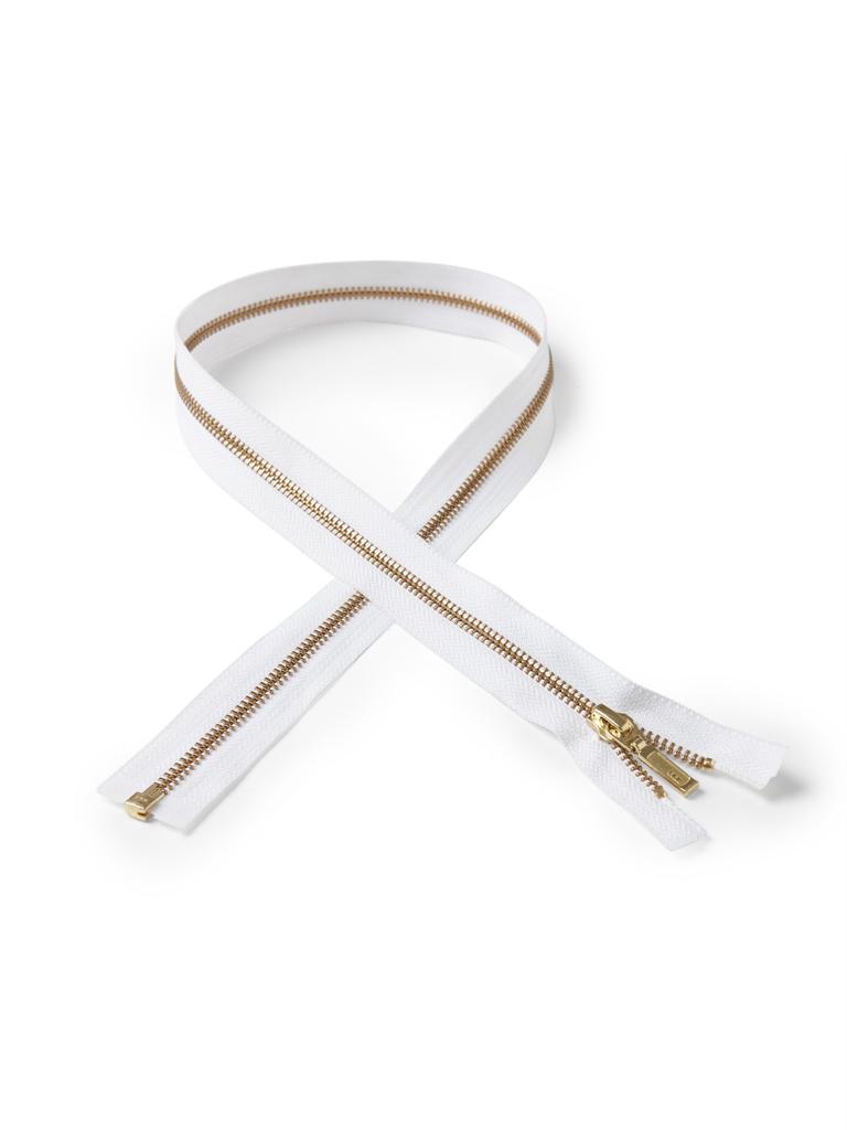 #5 Golden Brass Open End Metal Zipper