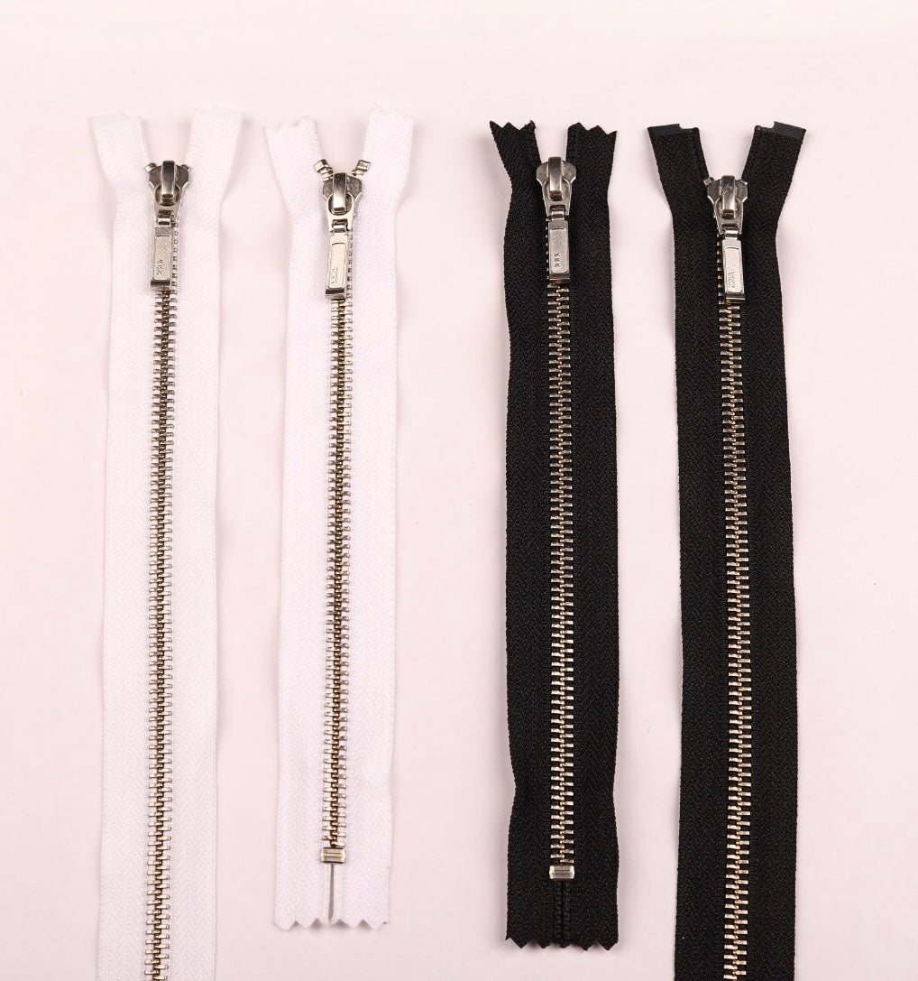 #5 Silver Brass Close End Zipper