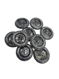 48L (30mm) Charcoal Grey Speckled Buttons – 4 Hole, Gloss Finish