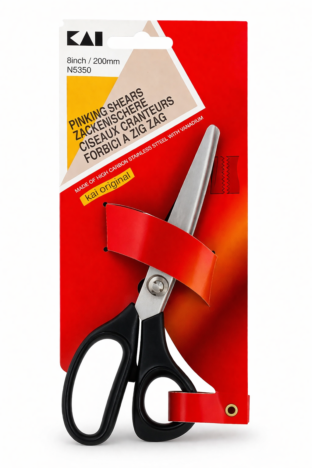 KAI 8” (200mm) Pinking Shears – Precision Zig Zag Fabric Scissors
