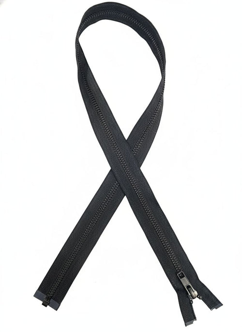 #5 Black Oxidised Open End Metal Zipper